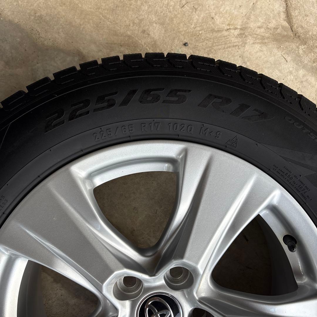 80ハリアー 50RAV4 17インチ純正ホイール スタッドレスタイヤ