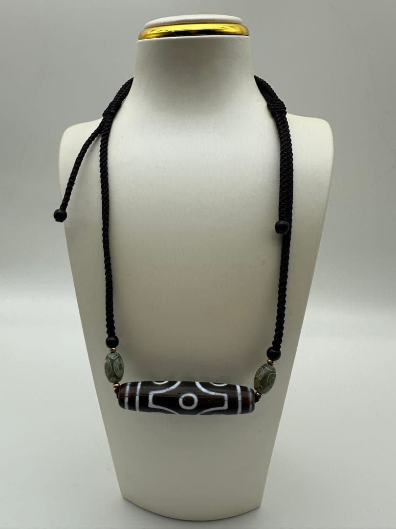 ☆天然石☆ 蔵伝 チベット 六眼天珠 古美術品 古董品 旧家蔵出 稀少珍品