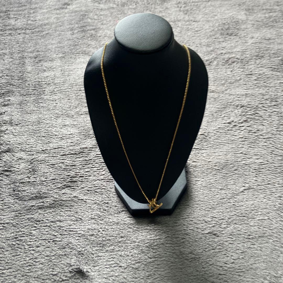 サンローラン　ネックレス　YSL カサンドラ　ロゴ　イブサンローラン