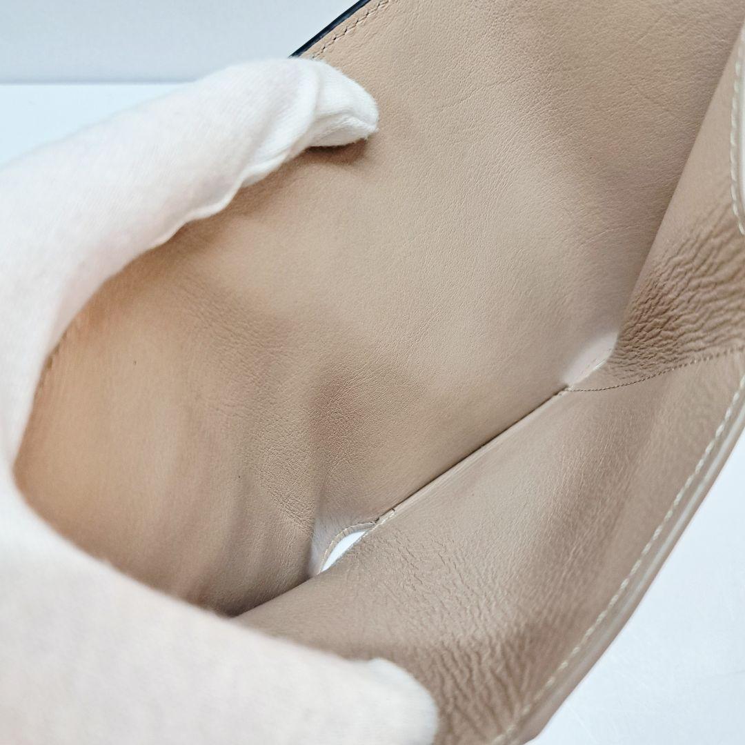 LOEWE トライフォールド 三つ折り財布 ベージュ