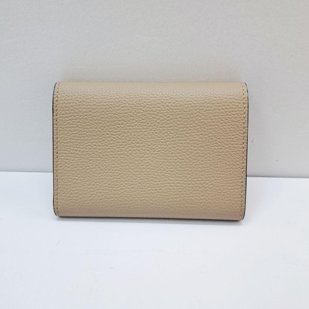 LOEWE トライフォールド 三つ折り財布 ベージュ