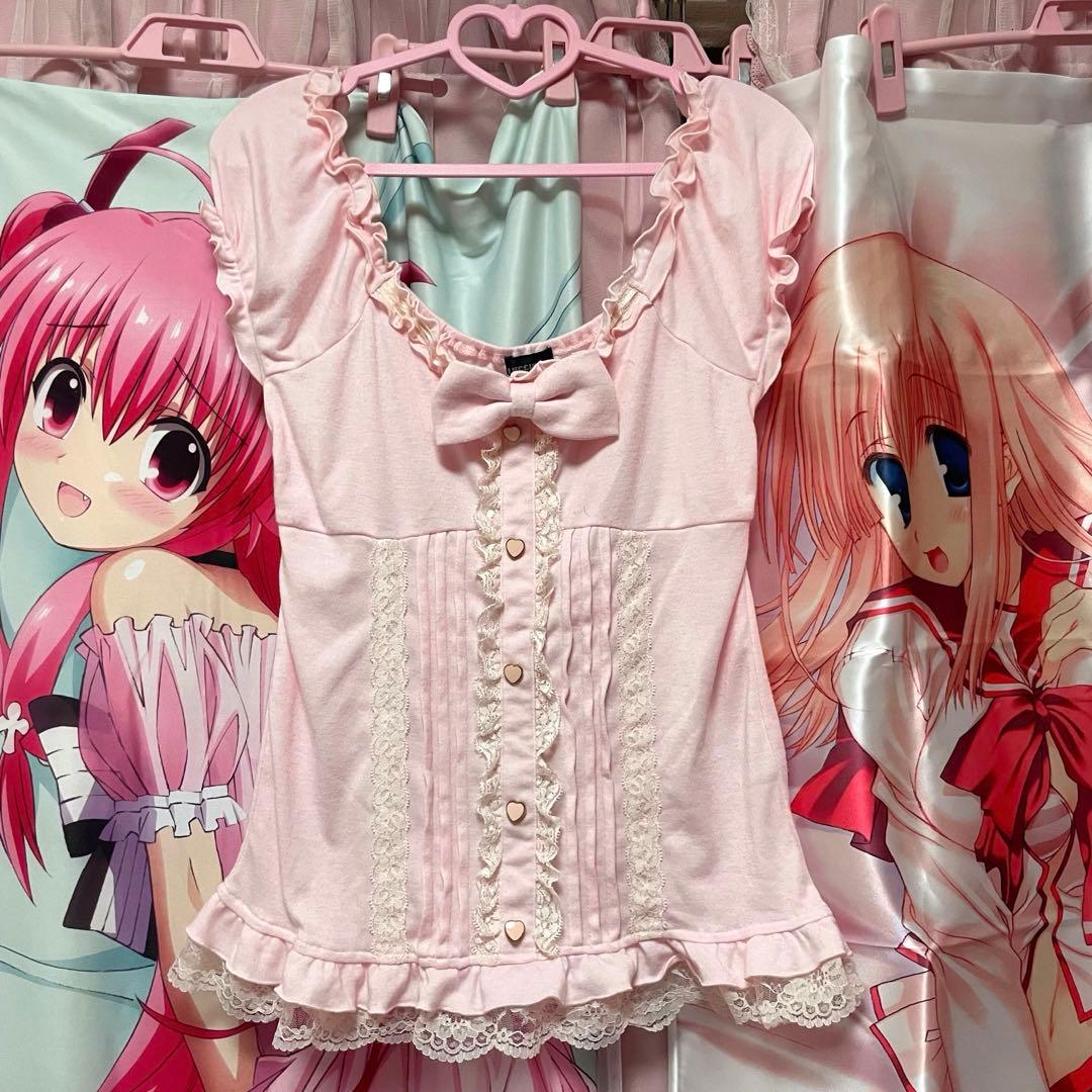 ♥ 姫ギャル y2k coquette リボンブラウス୨୧⑅*