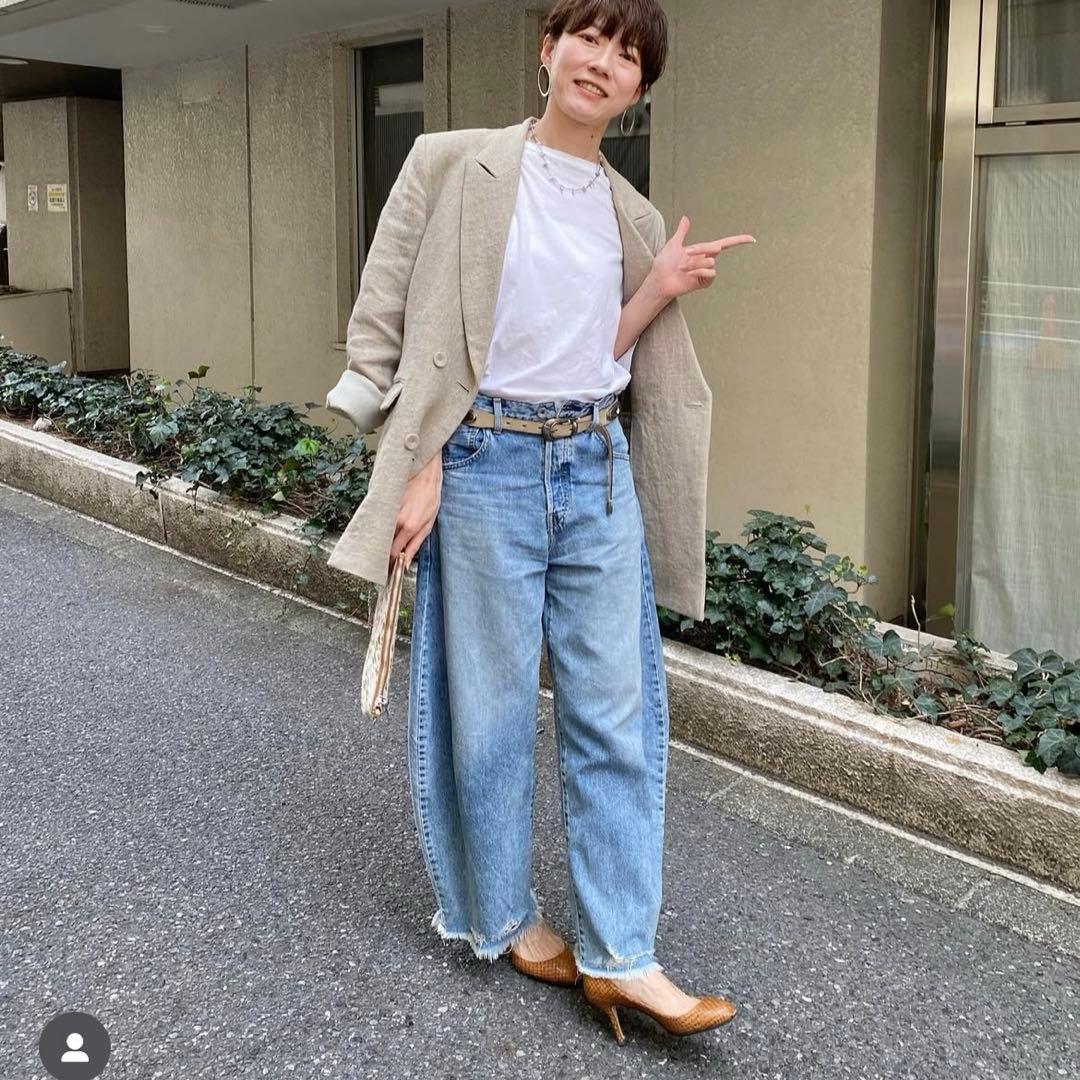 ウィムガゼット　ラインカーブデニム36