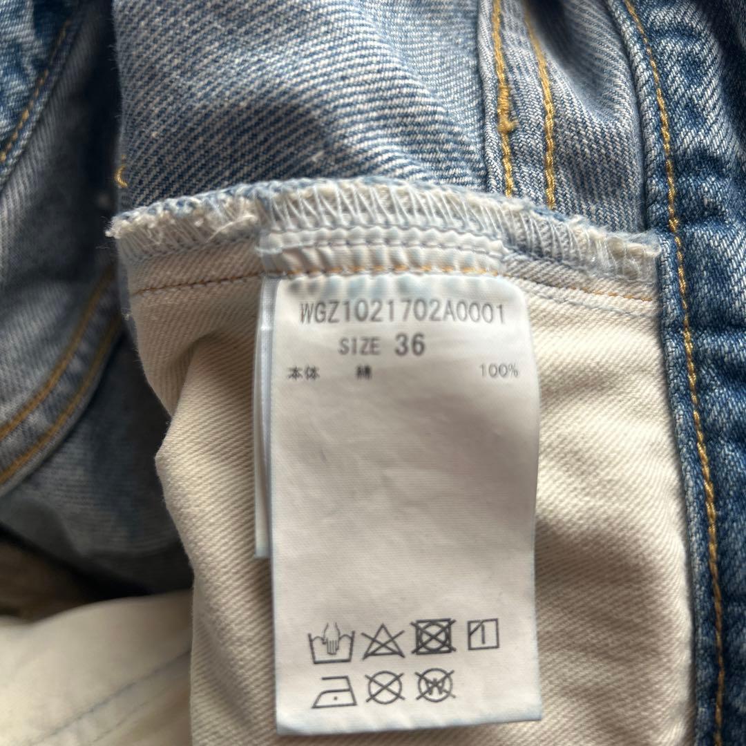 ウィムガゼット　ラインカーブデニム36