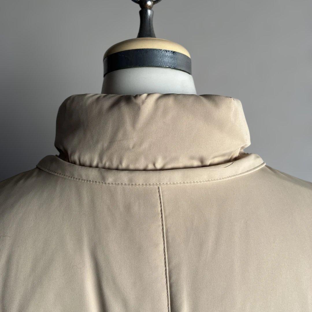 バーバリーロンドン　ベージュロングダウンコート