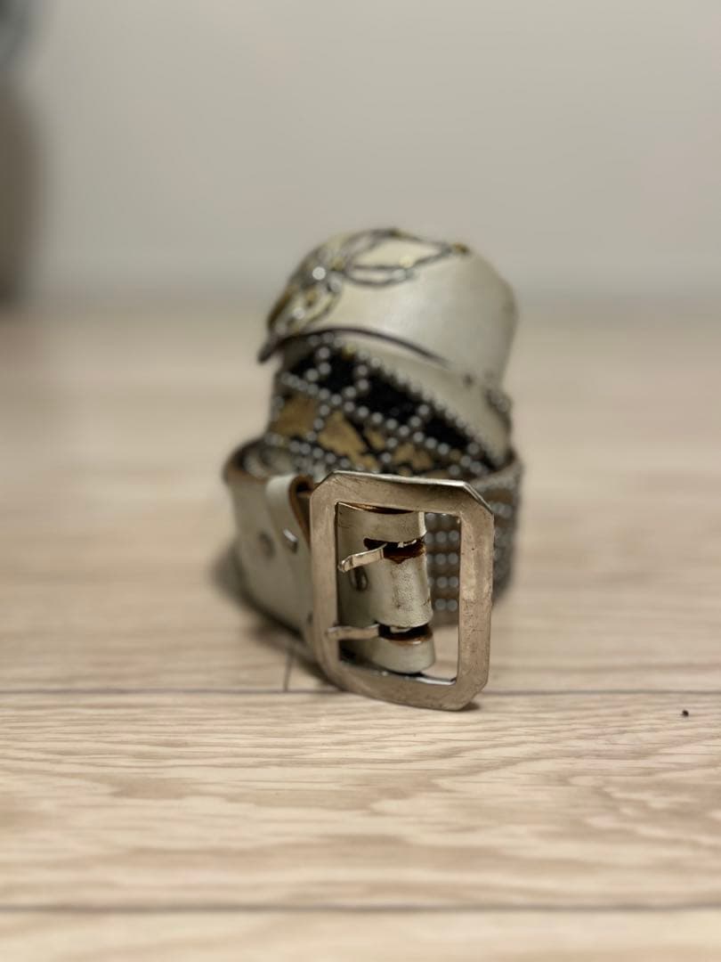 ウルフズヘッドタイプ　スパイダーウェブ　スタッズベルト