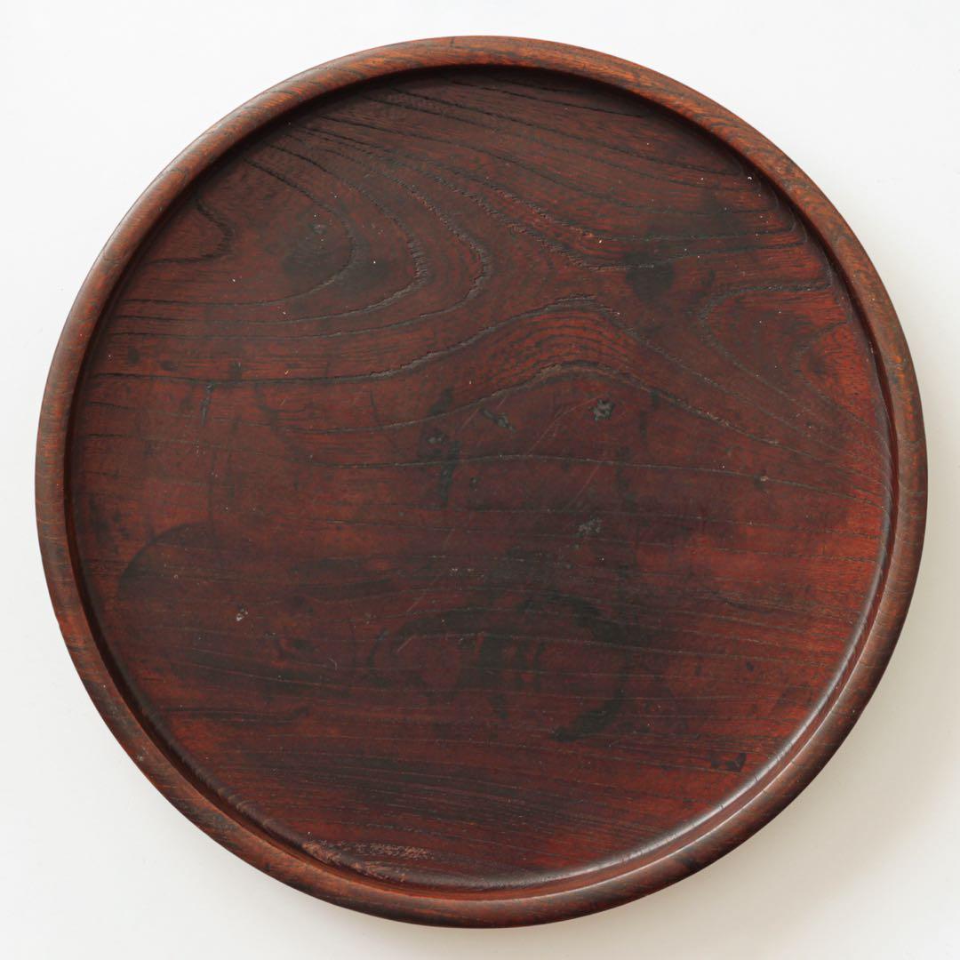 木地盆　丸盆　くりぬき盆　盆　木工　酒