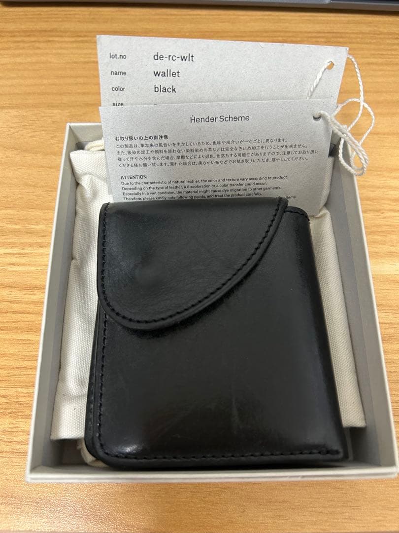 Hender scheme wallet black 数回使用極美品　備品完備