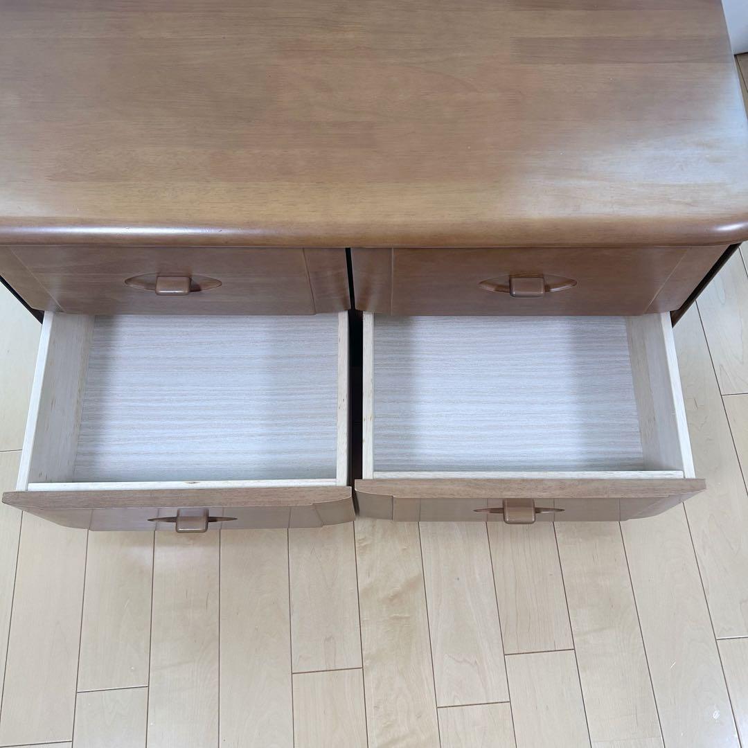 マルニ　ローチェスト　天然木　コンセント2口　ローボード　【極希少】maruni