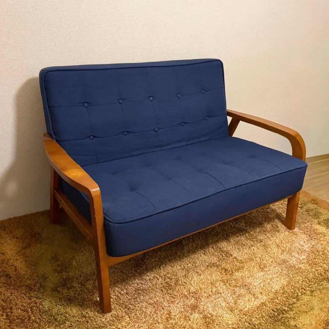 送料込み 二人掛けソファ