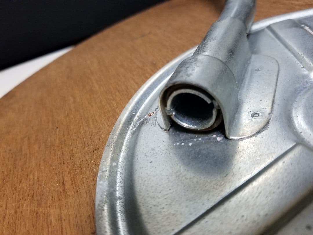 1970's　回転式　スペースエイジ　ポストモダン　オフオワイト　ゴールド　三脚