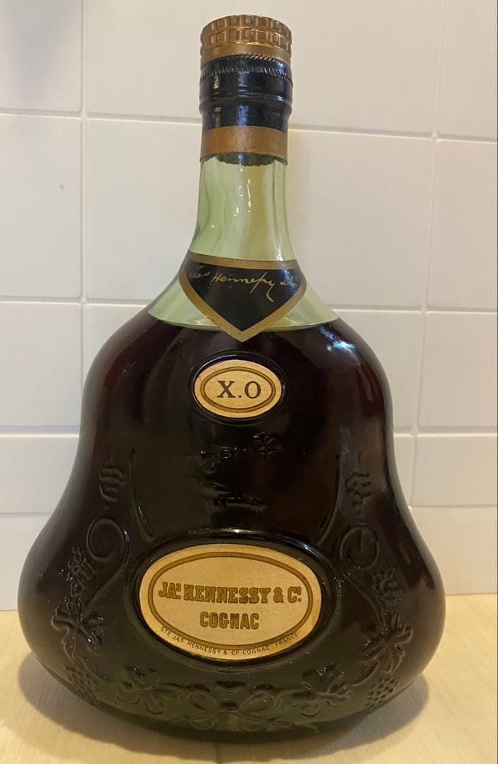 【未開封】Hennessy XO コニャック　グリーンボトル　金キャップ　古酒