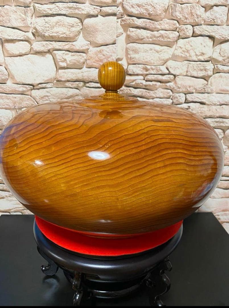 タンテーブル付き　檜置物　インテリア　飾り　オブジェ