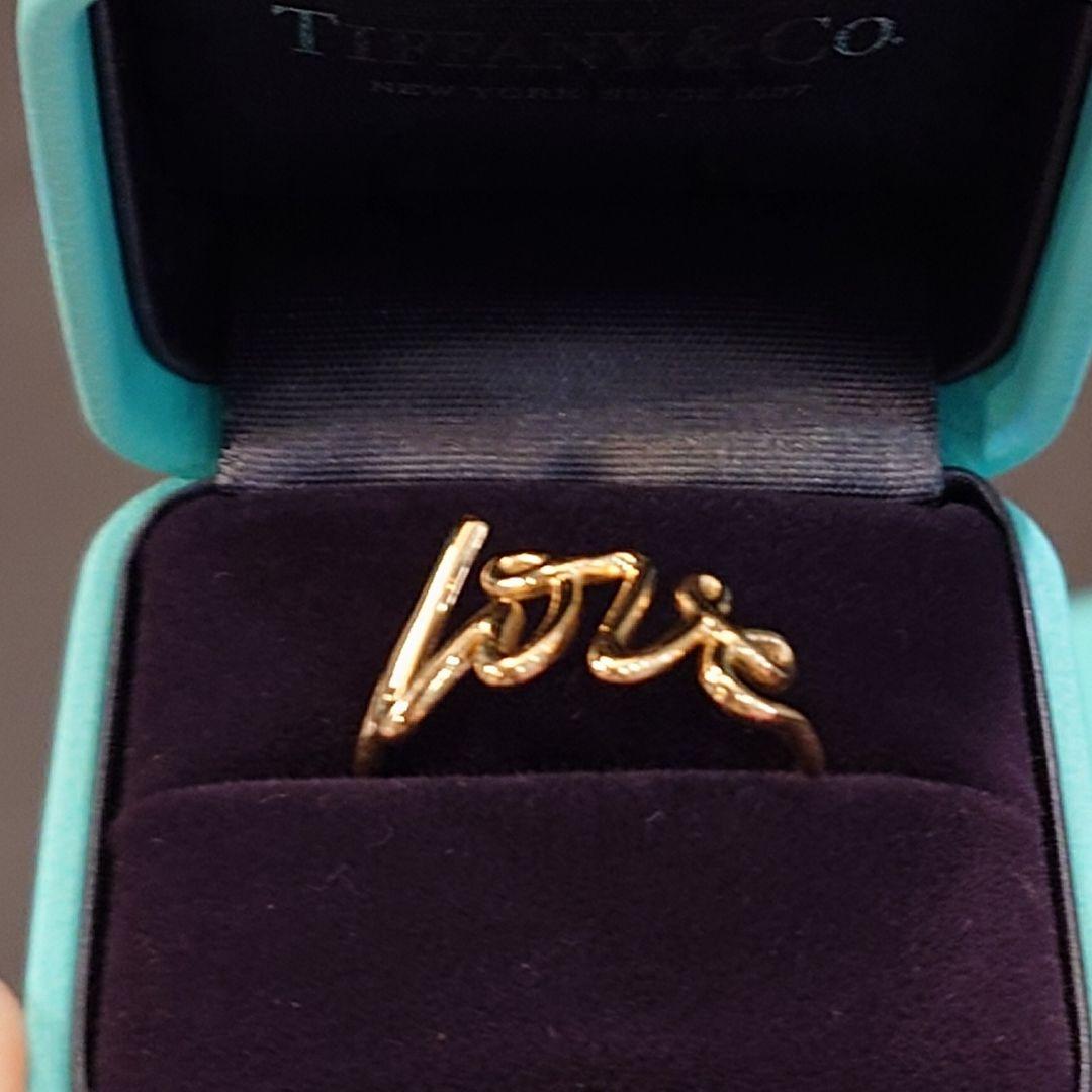 ティファニー パロマピカソ ラブリング スモール k18 love