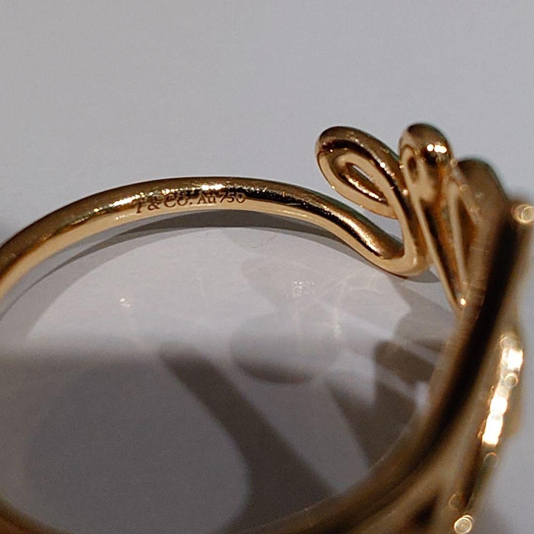 ティファニー パロマピカソ ラブリング スモール k18 love