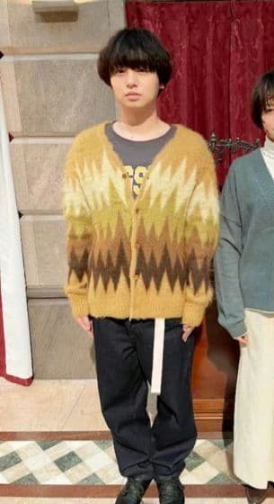 Needles Mohair Cardigan Zigzag モヘアニット