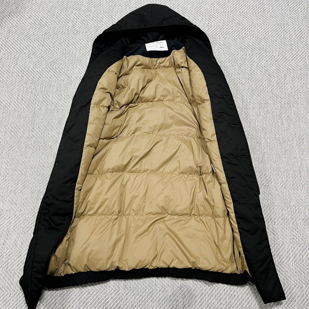 美品✨️ザロフトラボ×ナンガ WIIS フーデッドダウンコート ブラック コート