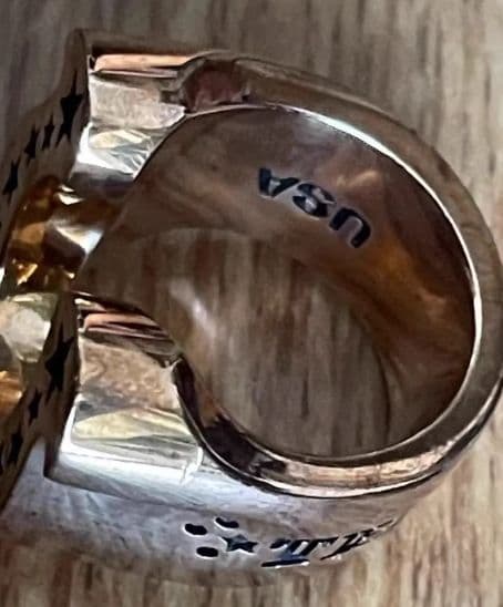 tenderloin 8kゴールドホースシューテールリングです