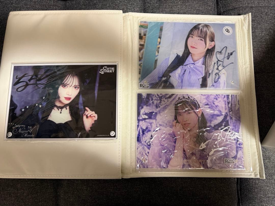 CUTIE STREET 真鍋凪咲　直筆サイン入りアクリルパネル3枚セット