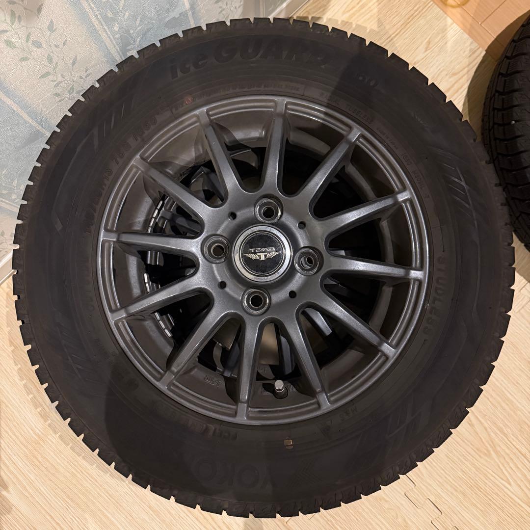 ①スタッドレスタイヤ+ホイールセット ヨコハマ ig60 145/80R13