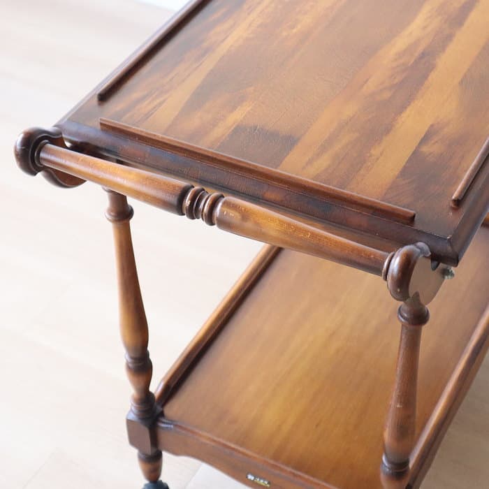 オールド カリモク コロニアル キッチンワゴン レトロ 木製