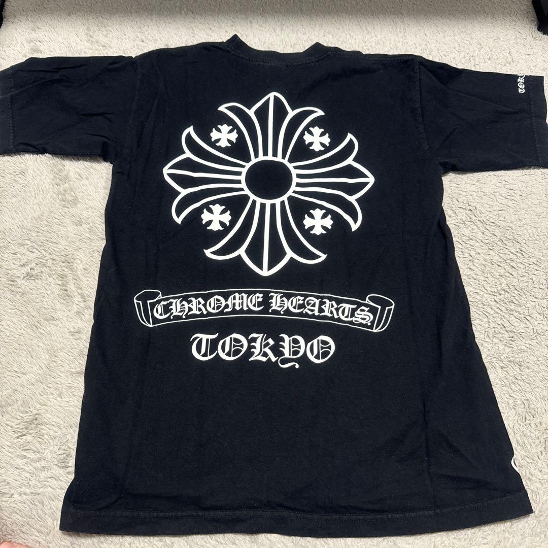 クロムハーツ　東京限定 CHプラスプリントポケット半袖Tシャツ ブラック