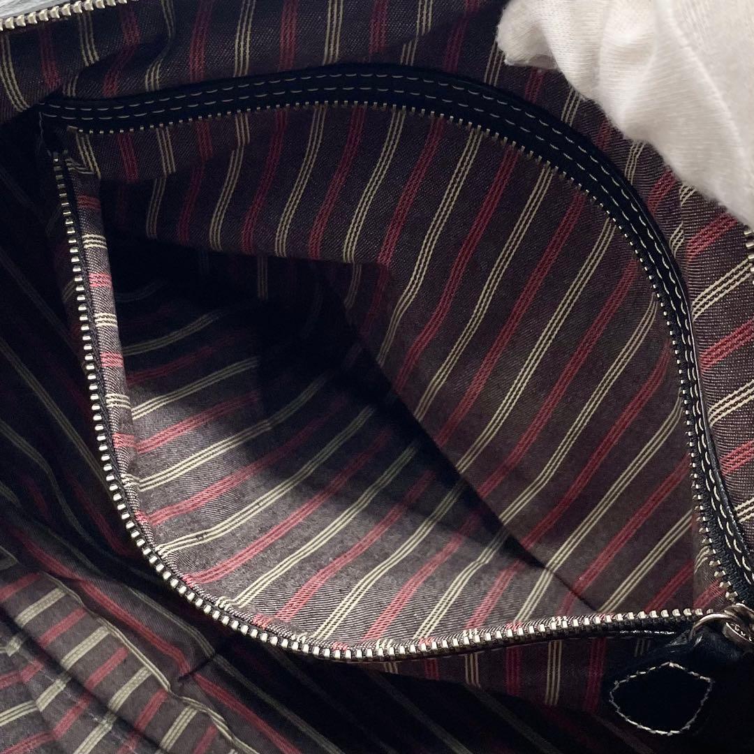 【美品】ソメスサドル ショルダーバッグ メッセンジャーバッグ レザー ブラック