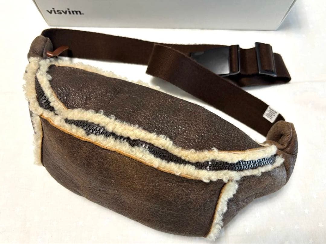 visvim ヴィズヴィム ムートン ウエストバッグ ボディバッグ brown