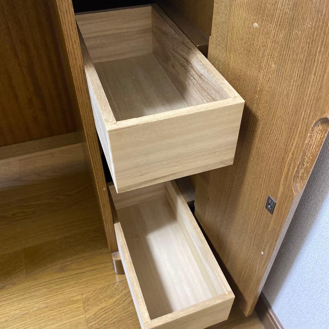 ナチュラルウッド　ドレッサー　デスク　椅子無し