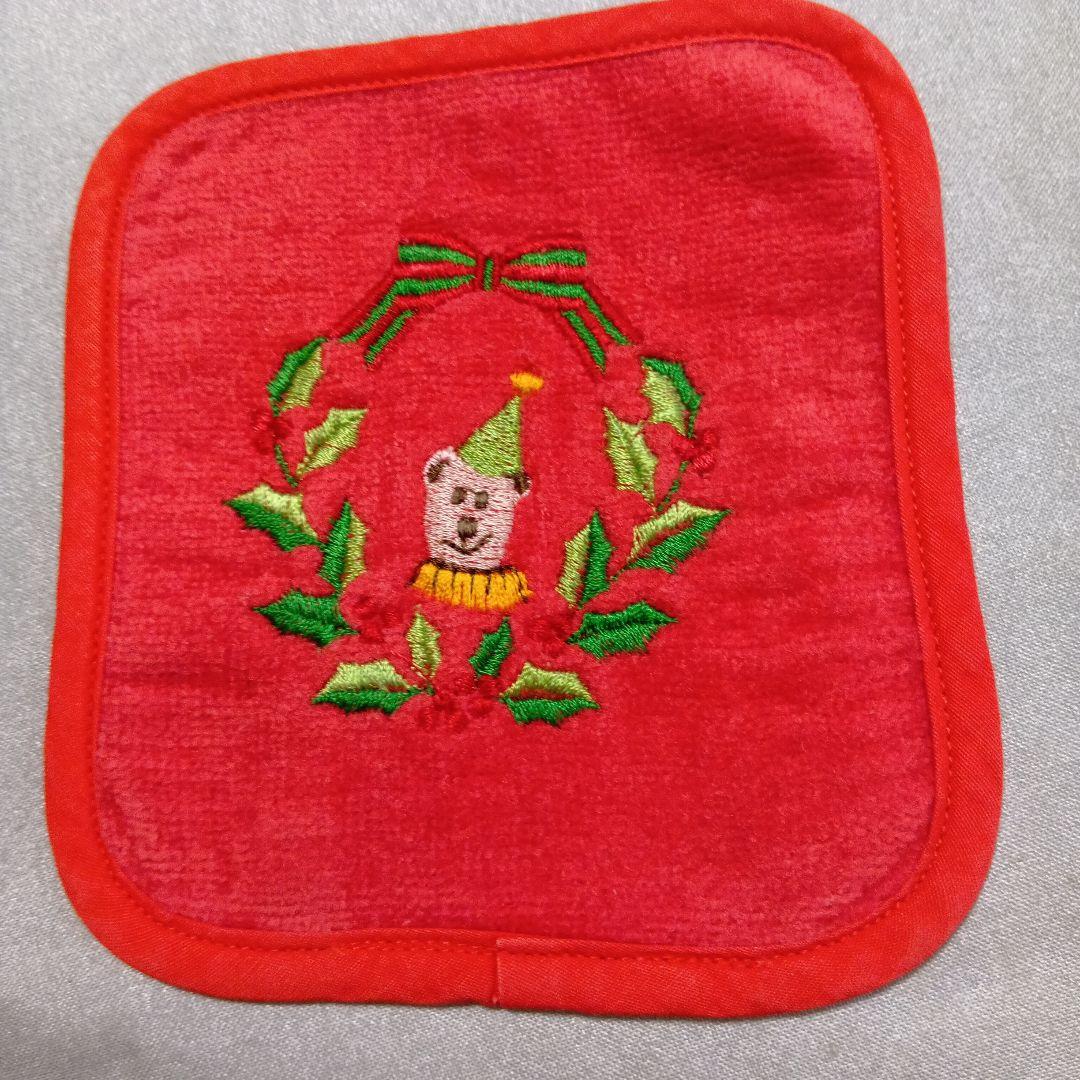 ドイツ製クリスマステーブルセンターとホットマンのコースター