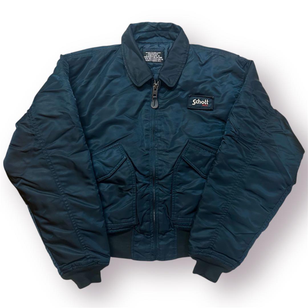 専用田中シェン着Schott NYC flight jacket M Navy