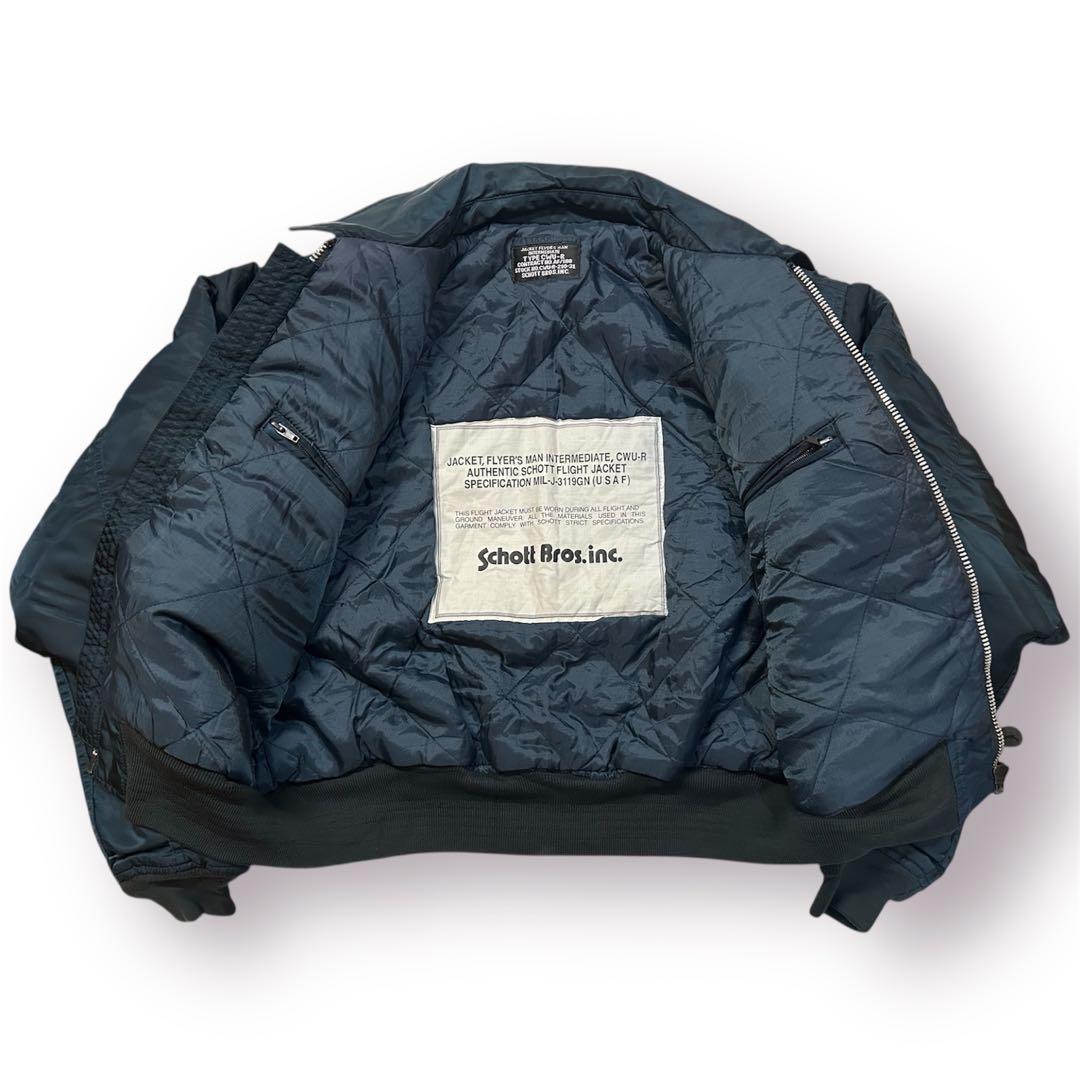 専用田中シェン着Schott NYC flight jacket M Navy