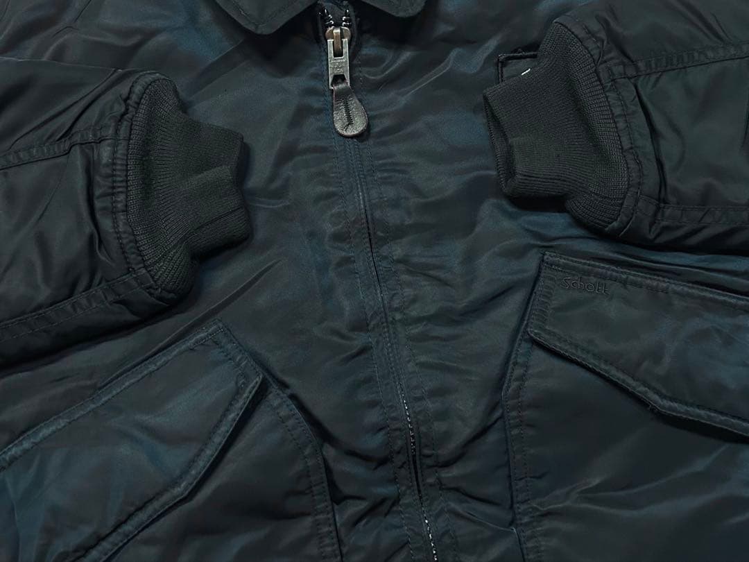 専用田中シェン着Schott NYC flight jacket M Navy