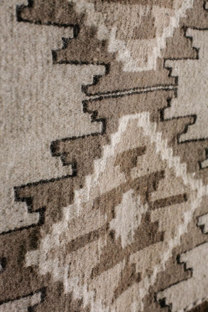 94cm×64cm キリムラグ　ウール　コットン　アジアン　ネイティブ柄