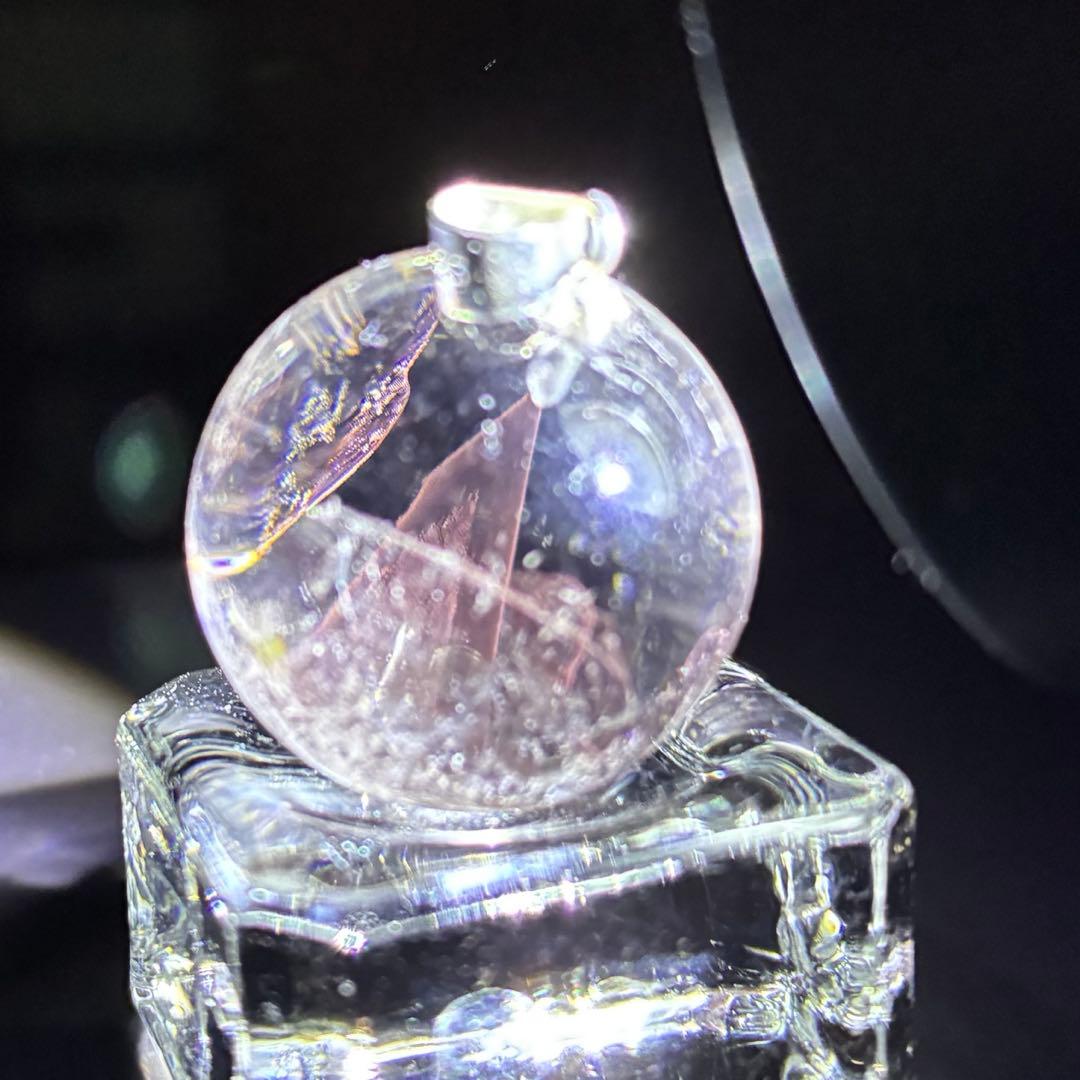 レッドエンジェルラダー ペンダントトップ 天然石