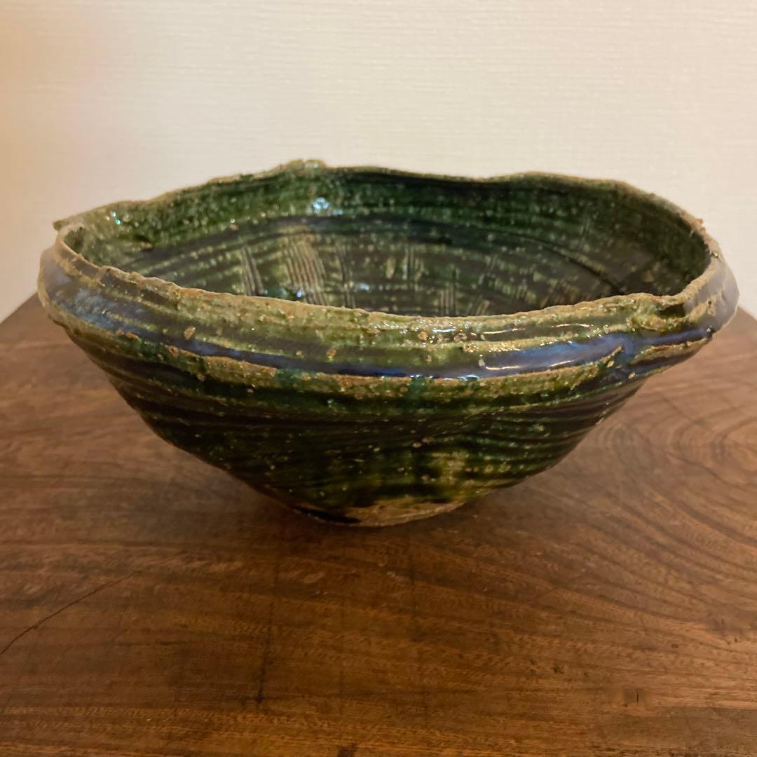 【個展作・特大片口】市野吉記 コウホ窯｜初期〜中期作風 朝鮮唐津系 大鉢