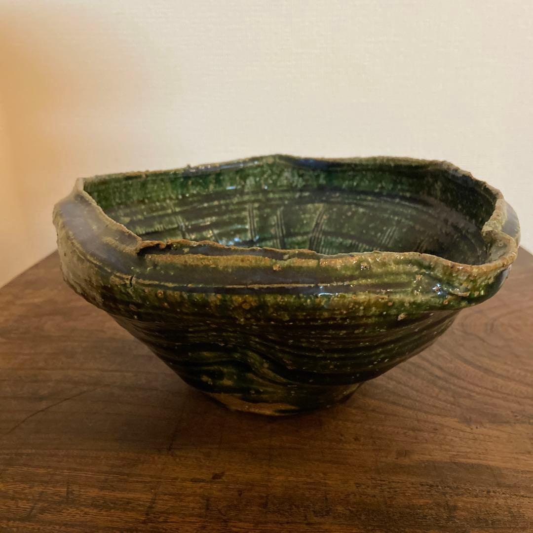 【個展作・特大片口】市野吉記 コウホ窯｜初期〜中期作風 朝鮮唐津系 大鉢