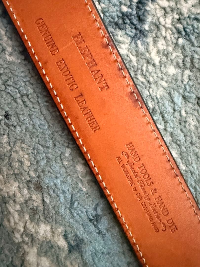 FUNNY ファニー 象革 ELEPHANT クラフト　レザー ベルト