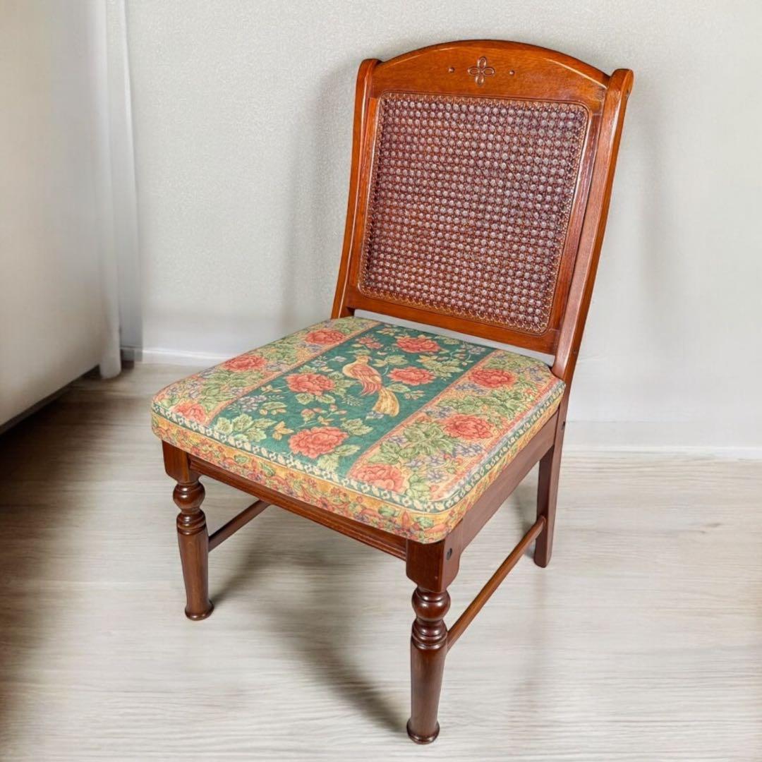 HR642 【希少デザイン】三越ブルージュ　 ダイニングチェア