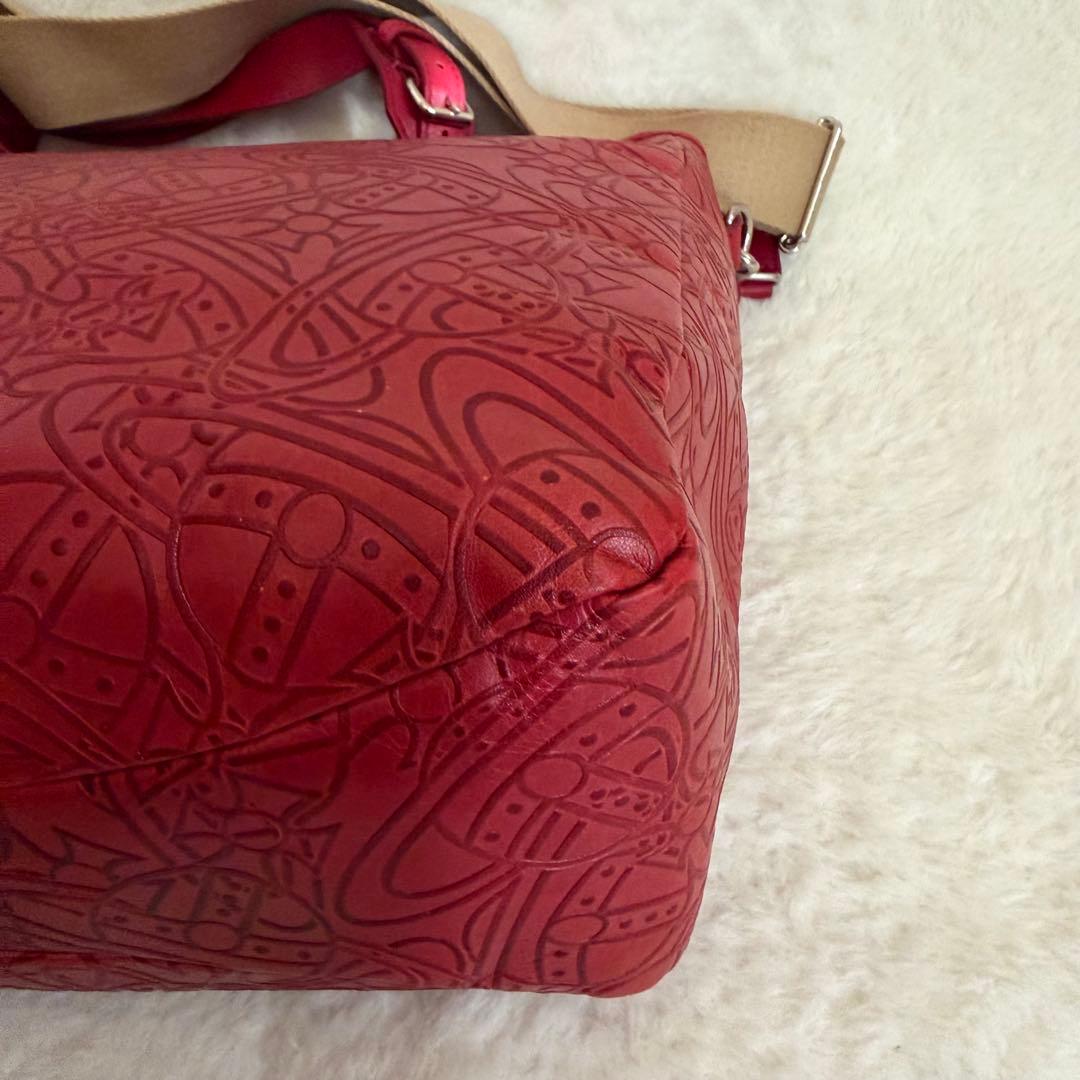 ヴィヴィアンウエストウッド アーサー　2wayトートバッグ ORB オーブ　赤