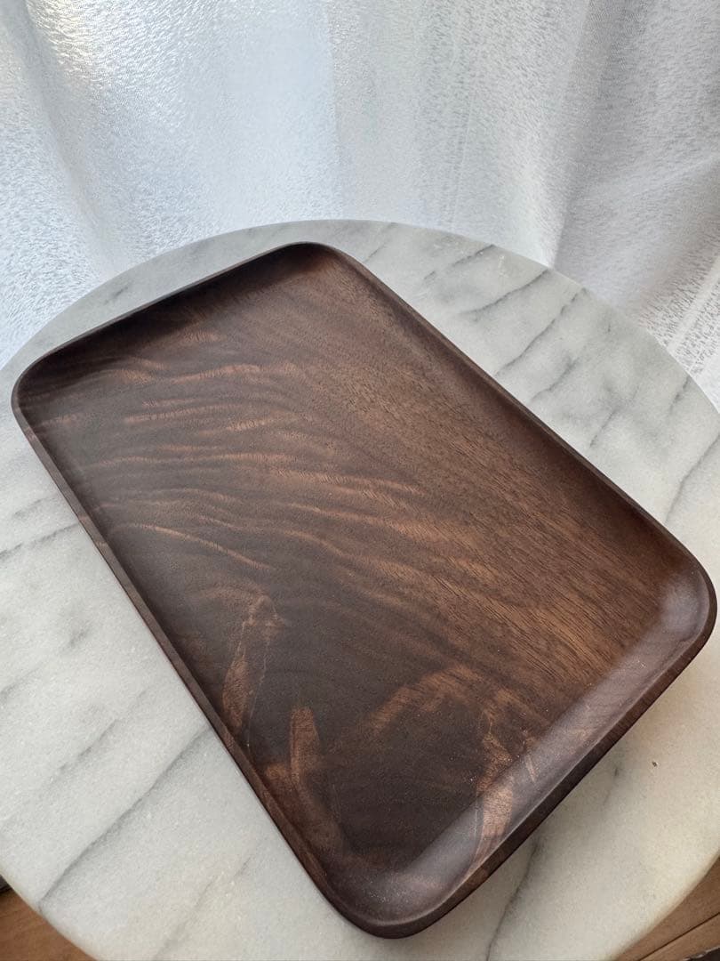 北米ブラックウォルナット 木製トレイ 2枚