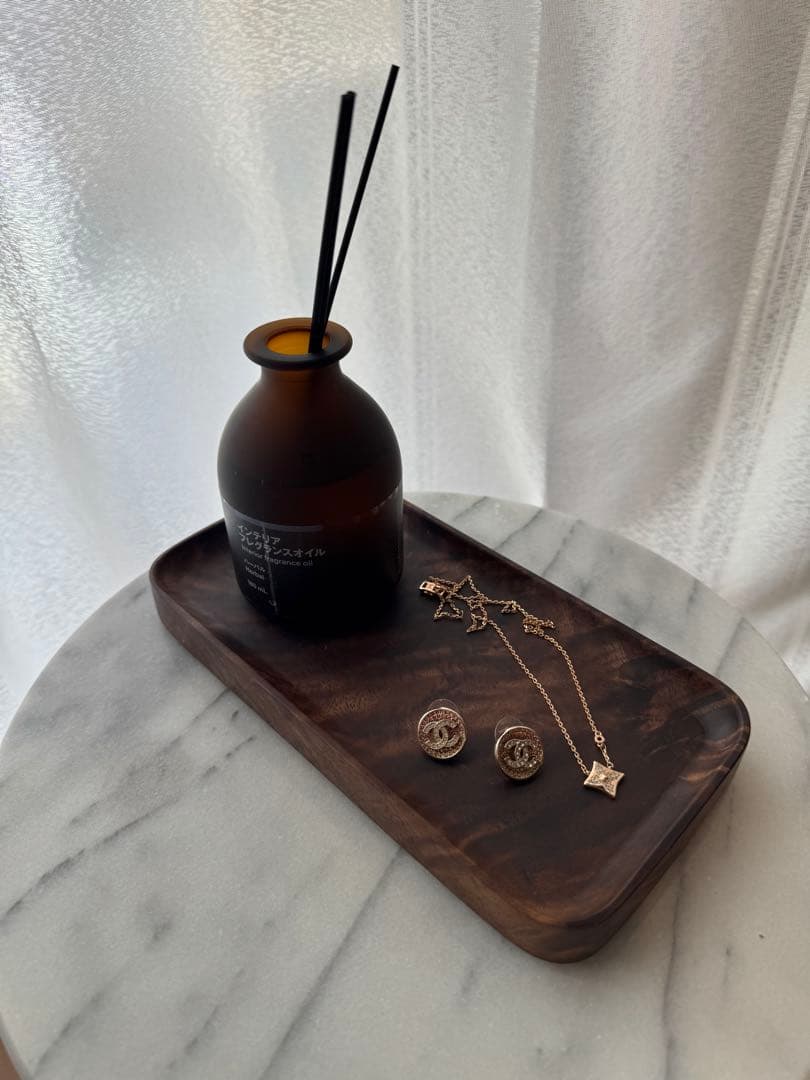 北米ブラックウォルナット 木製トレイ 2枚