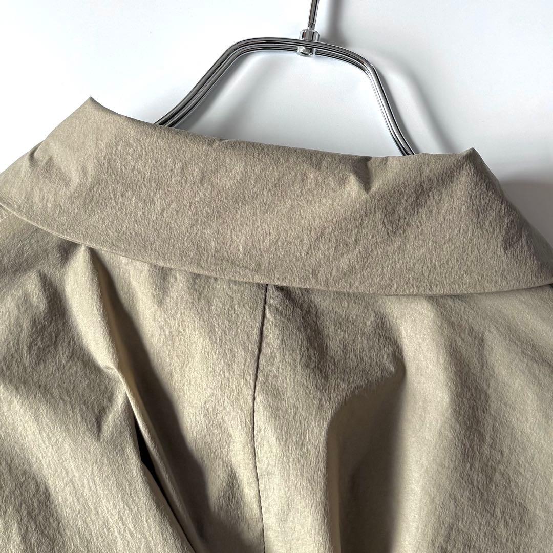 【24SS】kolor カラー クリスピーナイロン ステンカラーコート ベージュ