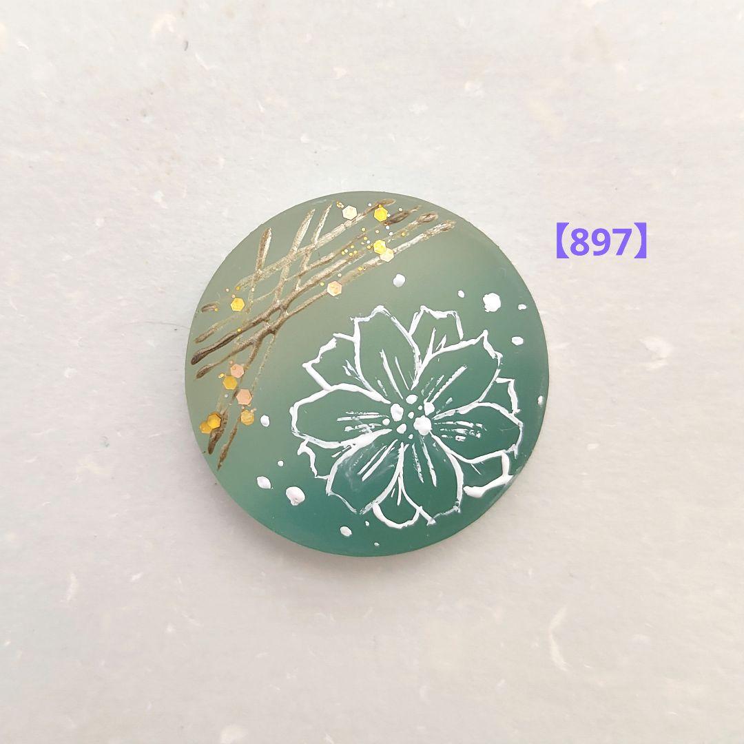 【897】ハンドメイド　レジン　ヘアゴム　ポニーフック