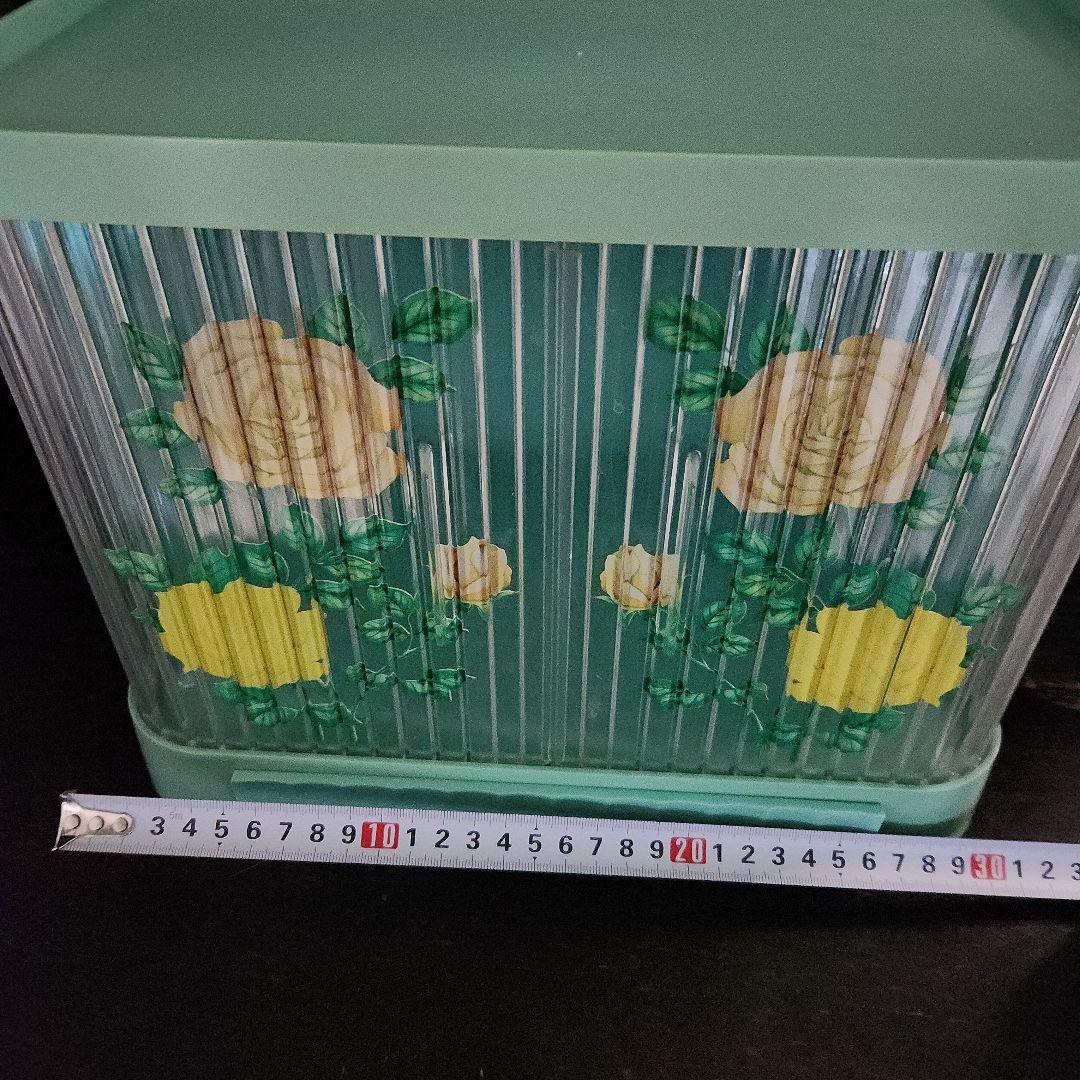 ☆昭和レトロポップ☆　蛇腹　調味料　収納ケース　水色