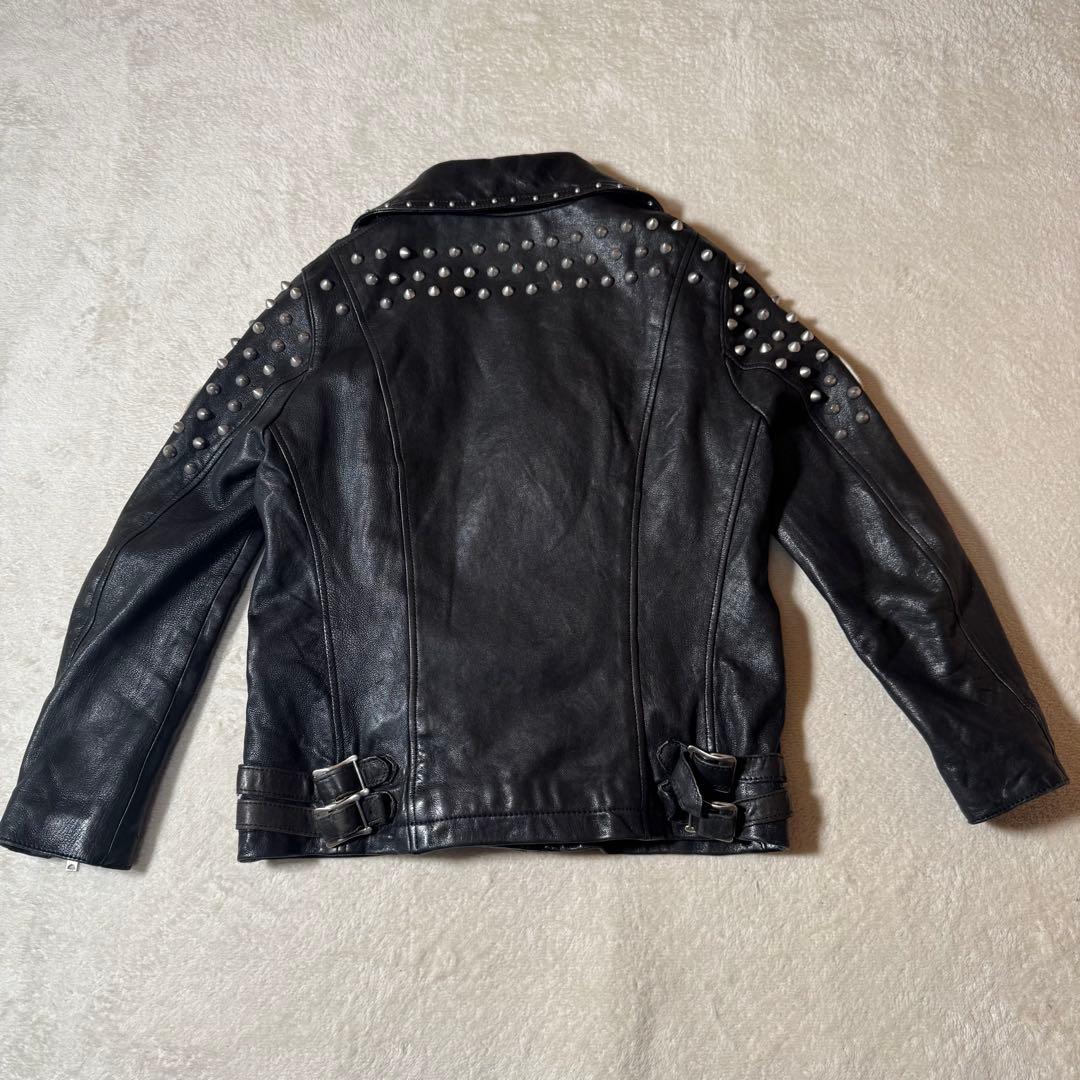 ★希少★ ヒステリックグラマー　ダブルライダース　カスタム　ワッペン　ラムレザー