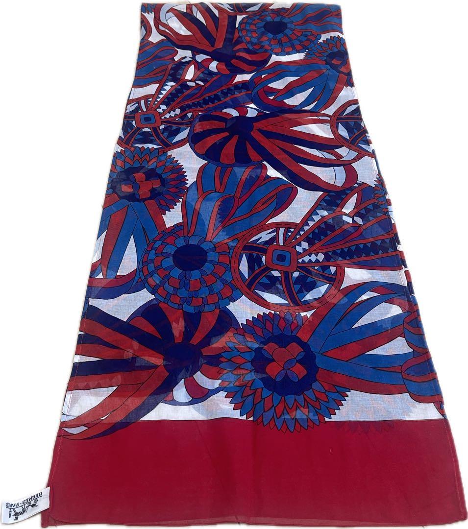 エルメス　ストール　メダルモチーフ　ヴィンテージ