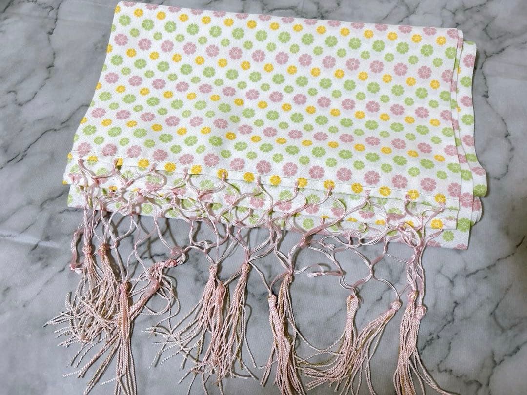 優しいピンク♡七五三　7歳　女の子　セット　一式　白