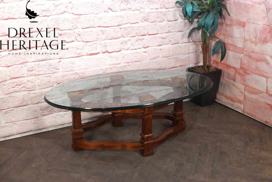 DREXELHERITAGEドレクセルヘリテイジ フランチェスカ ガラステーブル