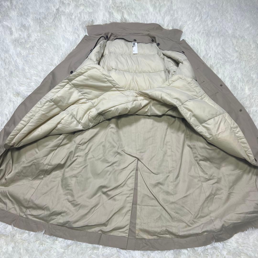 MHL. ダウンライナー付 ステンカラーコート ベージュ Lマーガレットハウエル